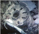 Corroded 757 wheel hub